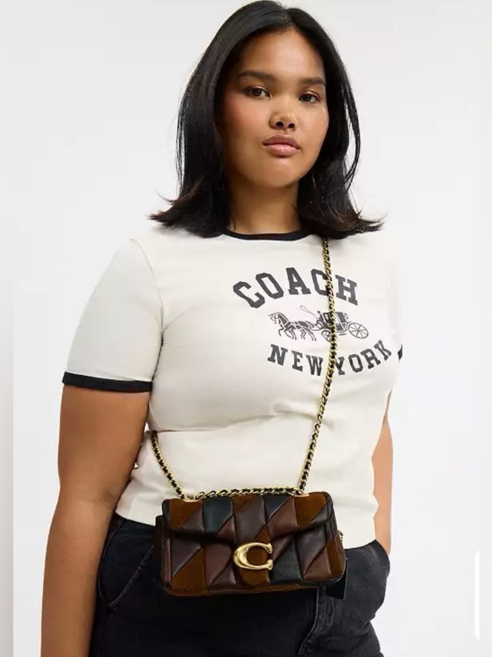 Coach~Tabby 20 Patchwork Quilted🤎 - Picture 1 of 11